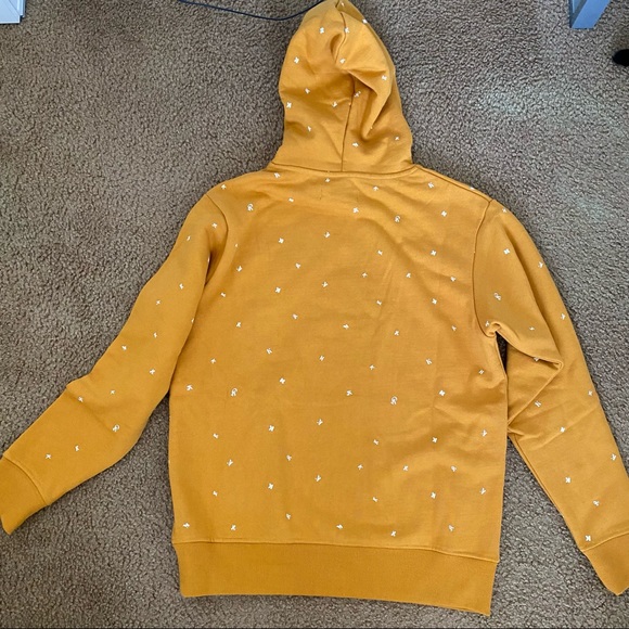 Kith K’s StockX authentic 100% cotton yellow mustard pullover hoodie for men - Picture 10 of 16